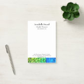 Peacock elegant modern make-up artistieke business post-it® notes (Kantoor)