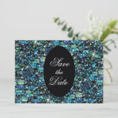 Peacock Elegant Modern Wedding / House-of-Grosch Save The Date (Staand voorkant)