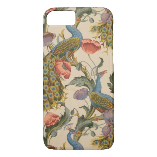 Peacock en Bloem Case-Mate iPhone Case (Achterkant)