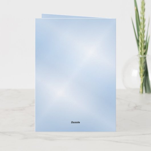 Peacock en bloemen kaart (Achterkant)