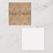 Peacock en Dragon (1878), ingediend door William M Vierkante Visitekaartje (Voorkant / Achterkant)