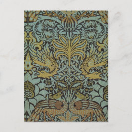 Peacock en Dragon (door William Morris) Briefkaart