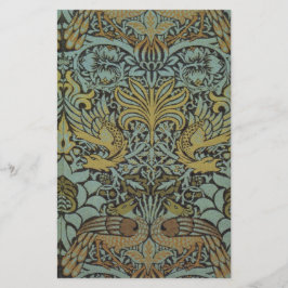 Peacock en Dragon (door William Morris) Briefpapier