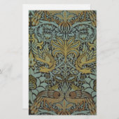 Peacock en Dragon (door William Morris) Briefpapier (Voorkant / Achterkant)