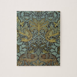 Peacock en Dragon (door William Morris) Legpuzzel