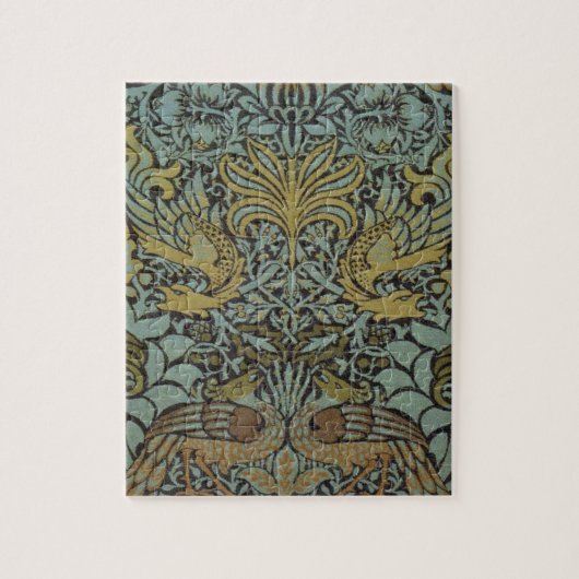 Peacock en Dragon (door William Morris) Legpuzzel (Verticaal)