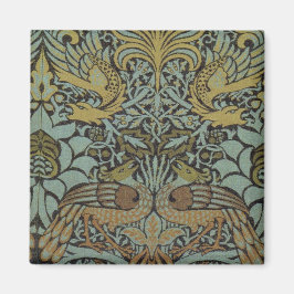 Peacock en Dragon (door William Morris) Magneet