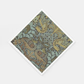 Peacock en Dragon (door William Morris) Servet (Hoek)