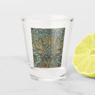 Peacock en Dragon (door William Morris) Shot Glas