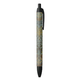 Peacock en Dragon (door William Morris) Zwarte Inkt Pen