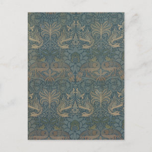 Peacock en Dragon van William Morris Briefkaart
