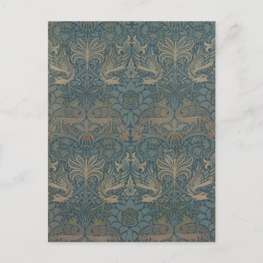 Peacock en Dragon van William Morris Briefkaart (Voorkant)