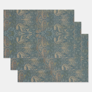 Peacock en Dragon van William Morris Inpakpapier Vel