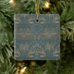 Peacock en Dragon van William Morris Keramisch Ornament