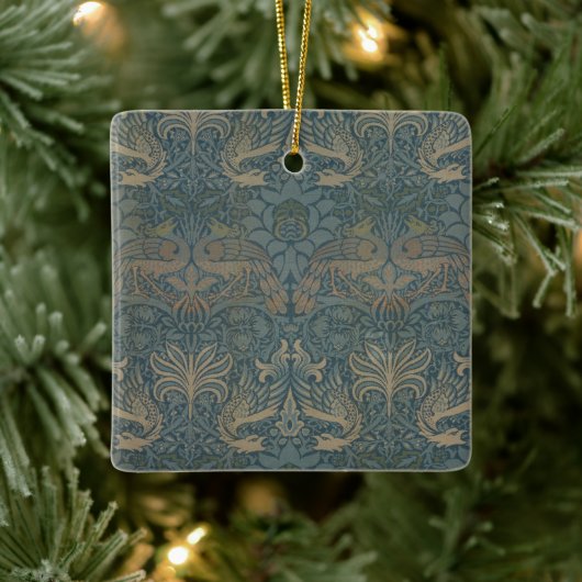 Peacock en Dragon van William Morris Keramisch Ornament (Boom)