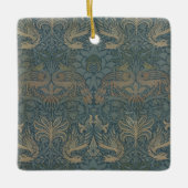 Peacock en Dragon van William Morris Keramisch Ornament (Voorkant)