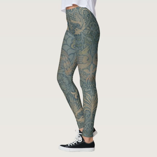 Peacock en Dragon van William Morris Leggings (Links)