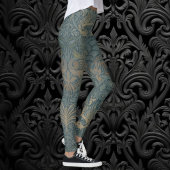 Peacock en Dragon van William Morris Leggings