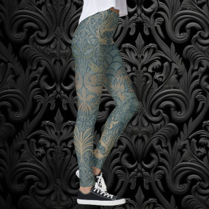 Peacock en Dragon van William Morris Leggings