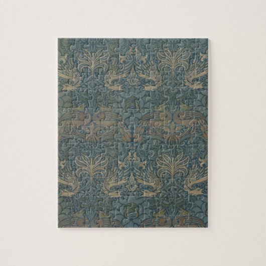 Peacock en Dragon van William Morris Legpuzzel (Verticaal)