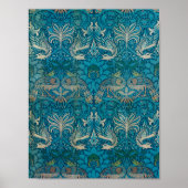 Peacock en Dragon van William Morris Poster (Voorkant)