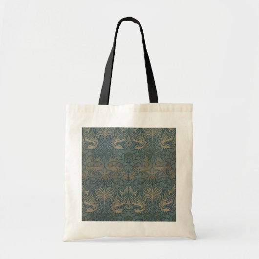 Peacock en Dragon van William Morris Tote Bag (Voorkant)
