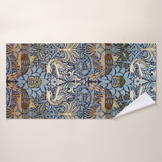 Peacock en Dragon, William Morris Badhanddoek (Badhanddoek)