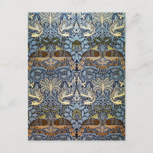 Peacock en Dragon, William Morris Briefkaart