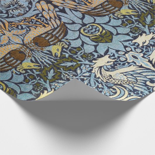 Peacock en Dragon, William Morris Cadeaupapier (Hoek)