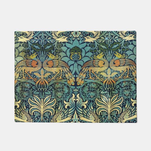 Peacock en Dragon William Morris Deurmat (Voorkant)