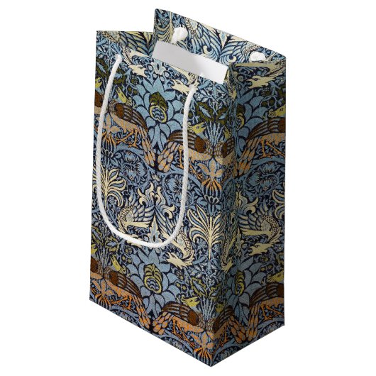 Peacock en Dragon, William Morris Klein Cadeauzakje (Achterkant Gekanteld)