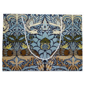 Peacock en Dragon, William Morris Large Gift Bag Groot Cadeauzakje (Achterkant)