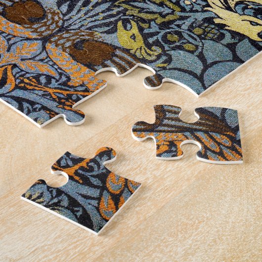 Peacock en Dragon, William Morris Legpuzzel (Zijkant)