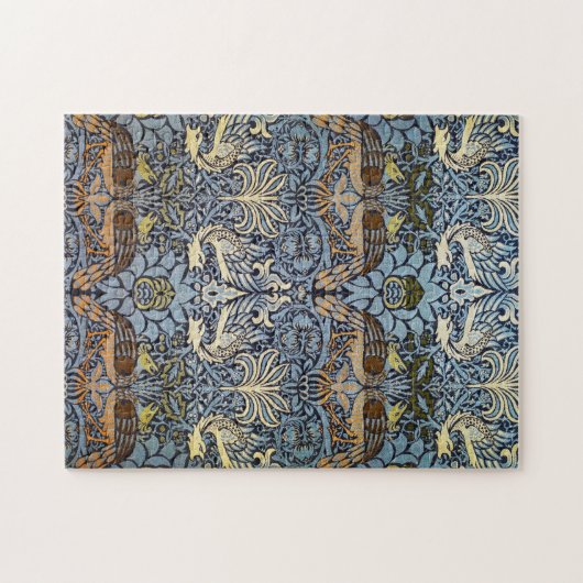 Peacock en Dragon, William Morris Legpuzzel (Horizontaal)
