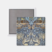 Peacock en Dragon, William Morris Magneet (Voorkant / Achterkant)