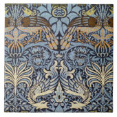 Peacock en Dragon, William Morris Tegeltje (Voorkant)