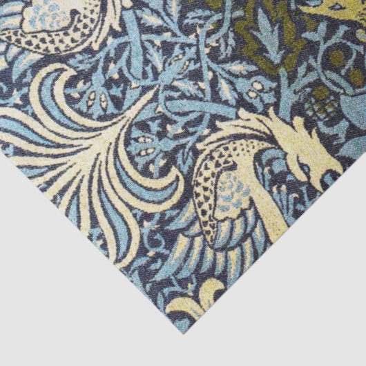 Peacock en Dragon, William Morris Tissuepapier (Detail)