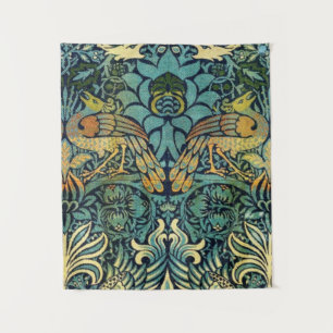 Peacock en Dragon William Morris Wandkleed