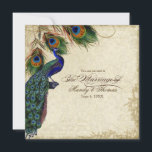 Peacock en Feathers Foral Wedding Tea Sved Kaart<br><div class="desc">PAPIERSELECTIE: Dit is te zien op basispapier, een andere geweldige keuze zou zijn "metallisch ijs", een schoon wit, gepeld grijs oppervlak. Het zou ook mooi zijn op "Champagne Metallic" linen, vilt of een van de andere keuzes. COLOR PALETTE: aqua blue, tan, royal blue, green, and roest. ONTWERP: Dit antiek ,...</div>