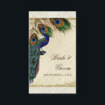 Peacock- en feetherwedtafel Soort escorte Plaatskaartje<br><div class="desc">PAPIERSELECTIE: Dit wordt getoond op "basispapier", een andere geweldige keuze zou "parels" zijn, een schoon wit, parelachtig onderzeese oppervlak. Het zou ook mooi zijn op linnen, vilt of een van de andere keuzes. COLOR PALETTE: crème, tan, royal blue, green, and roest. ONTWERP: Dit zijn kaarten voor tafelzitplaatsen voor trouwrecepties of...</div>