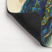 Peacock en Filigree Lijst Muismat (Hoek)