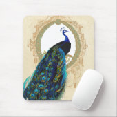 Peacock en Filigree Lijst Muismat (Met muis)