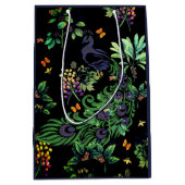  Peacock en  Floral Medium Cadeauzakje (Voorkant)