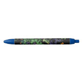  Peacock en  Floral Zwarte Inkt Pen (Voorkant)