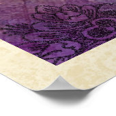 Peacock en Japanse pony's afdrukken Poster (Hoek)