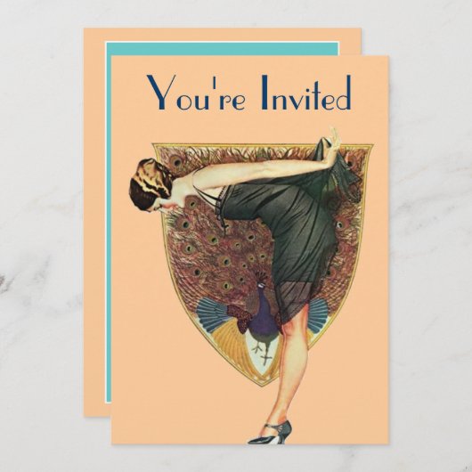 Peacock en Lady Kaart (Voorkant / Achterkant)