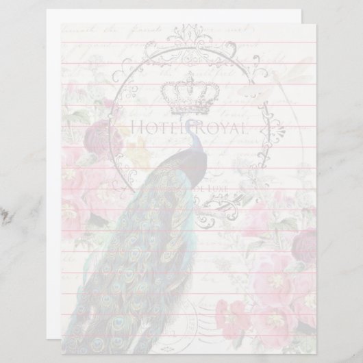 Peacock- en lentbloemen (Voorkant / Achterkant)