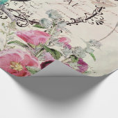 Peacock- en lentbloemen cadeaupapier (Hoek)