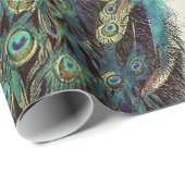 Peacock- en lentbloemen cadeaupapier (Rol Hoek)