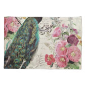 Peacock- en lentbloemen kussensloop (Achterkant)